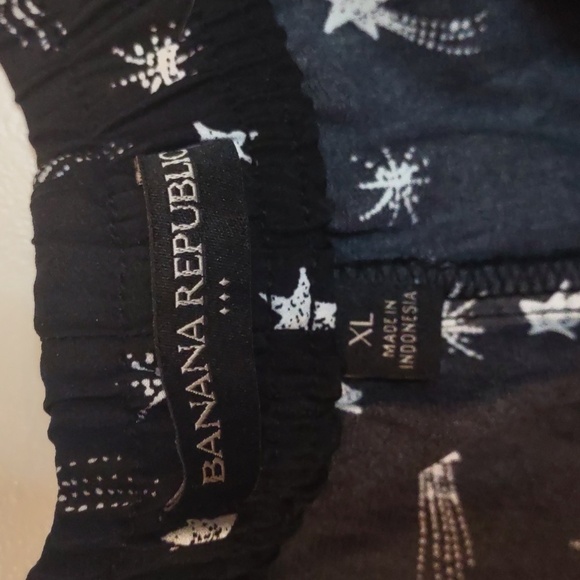 Banana Republic Celestial Shooting Stars Two Piece Pajama Set Sz XL NWT - Picture 8 of 9